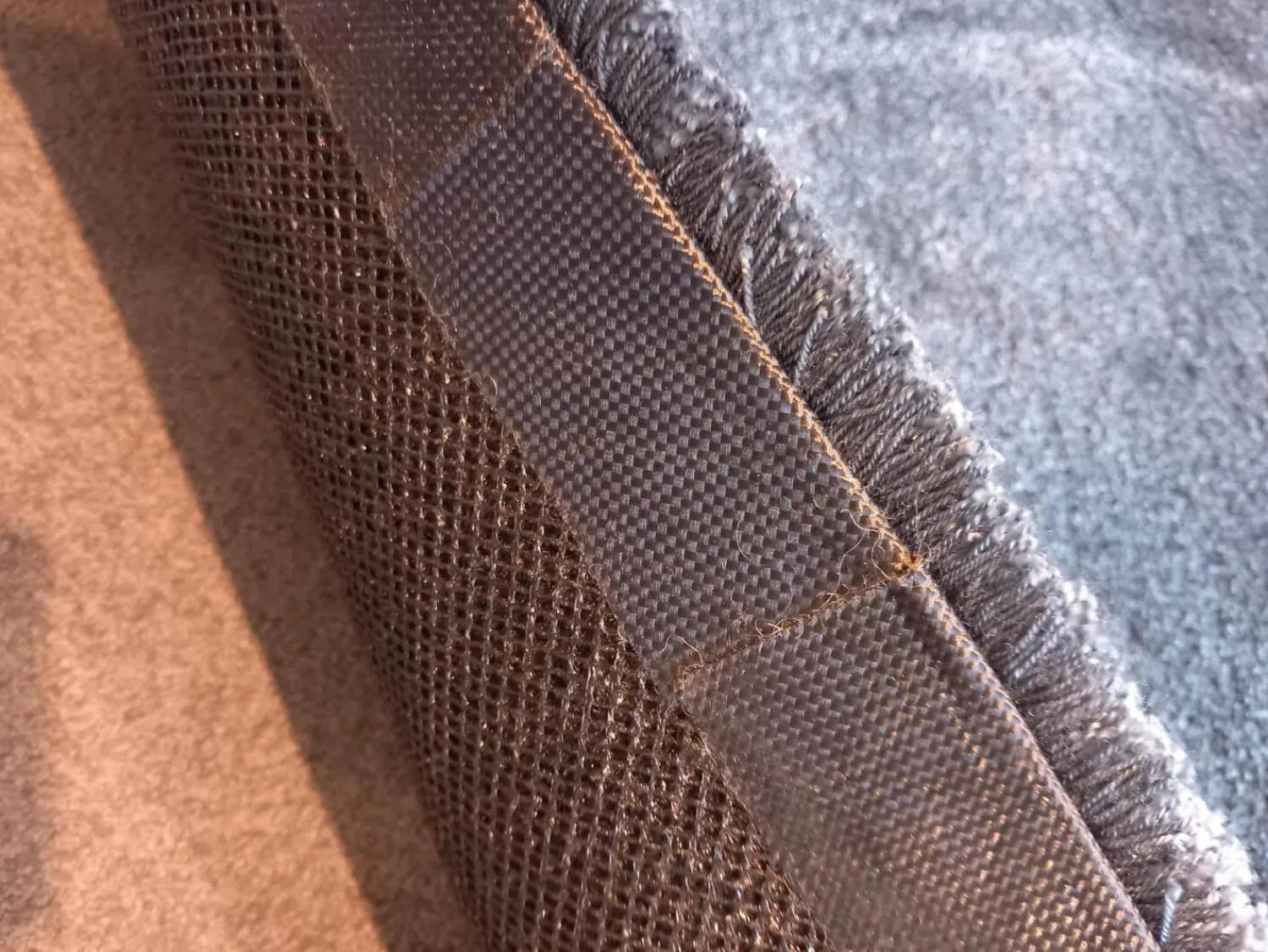 Longbarn Teppiche|Teppich 380x380 Textil Liscio Rund Blau