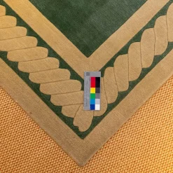 Domaniecki Teppiche|Teppich 252x201 Thani 80 Border 5 Velours Ohne Fransen 21 G68 B0 Grün Handgeknüpft In 80 Knoten