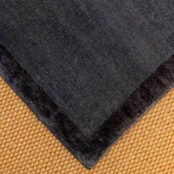 Domaniecki Teppiche|Teppich 232x198 Tibarto Frame Mit Seide Ohne Fransen G AD49 50 51 B49 50 51 Hellgrau Und Dunkelgrau Handgeknüpft