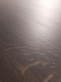 Global Esstische|Tisch 3150 Platte Eiche Massiv Night Lackiert Epoxidharz Dunkel Gestell Moon Leg Schwarz Pulverbeschichtet