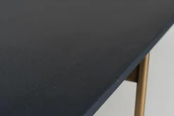 Lema Esstische|Tisch Alamo AC921 Platte Marmor Rekonstruiert Blau Lapislazuli Gestell Metall Bronzefarbig Patinier