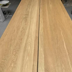 Vincent Sheppard Esstische|Tisch Albert Natur Eiche 2-geteilte Platte Schwarzes Gestell