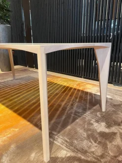 COR Esstische|Tisch Delta Esche Natur Massivholz Geölt Beige Weiß