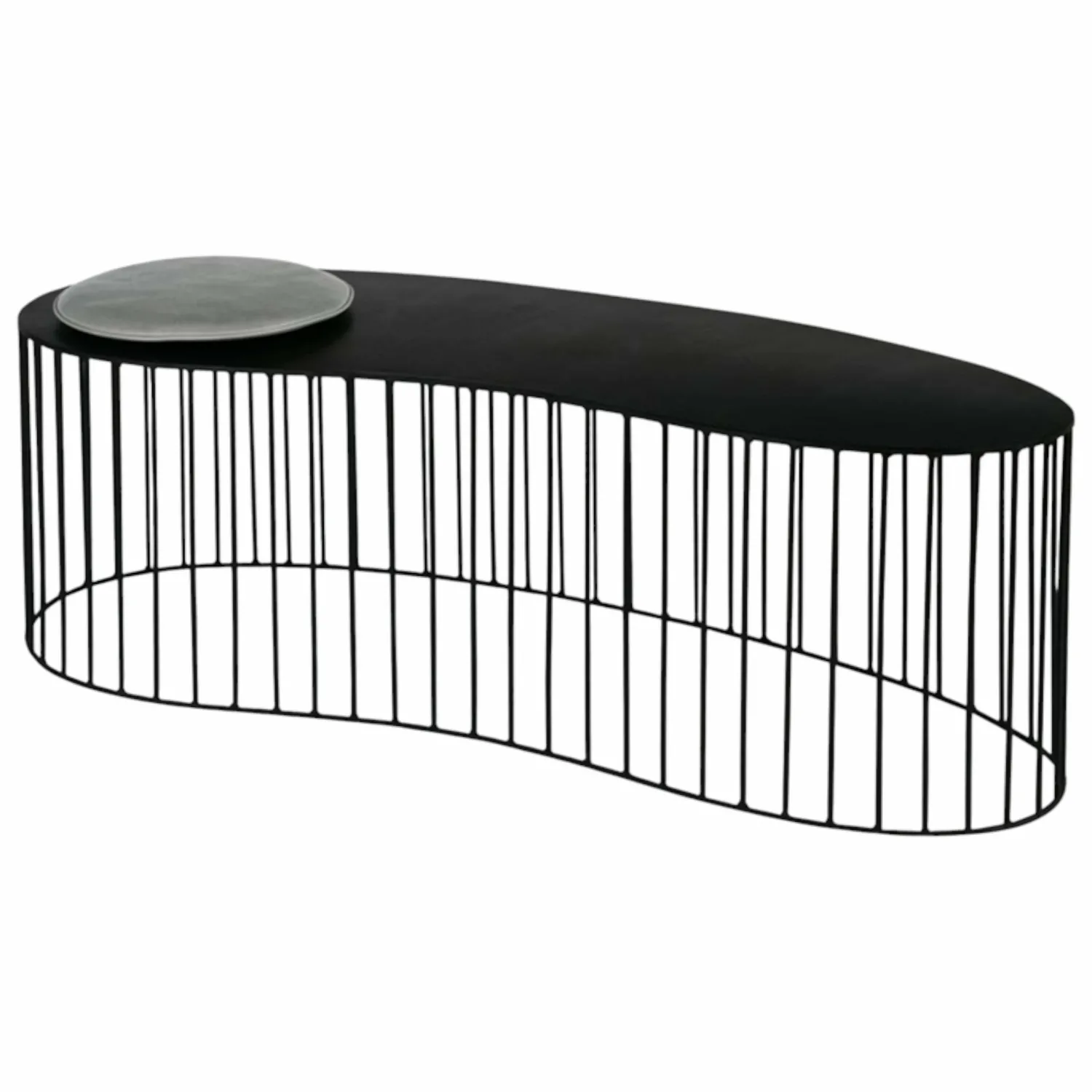 Baxter Beistelltische|Couchtische|Tisch Gibellina Nuda Metall Schwarz