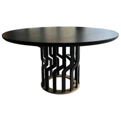 Potocco Esstische|Tisch Intreccio 950 TC1 Esche Schwarz Gebeizt