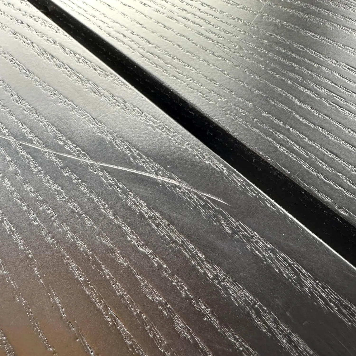 Potocco Esstische|Tisch Intreccio 950 TC1 Esche Schwarz Gebeizt