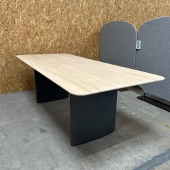 COR Esstische|Tisch Ipa Platte Esche Natur Gestell Grau Mit Stoff Bezogen