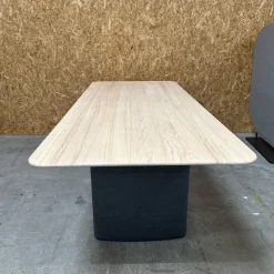 COR Esstische|Tisch Ipa Platte Esche Natur Gestell Grau Mit Stoff Bezogen