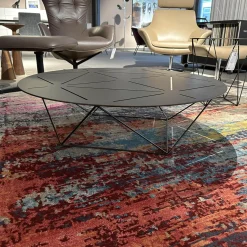 Walter Knoll Couchtische|Tisch Joco 130 T2 Matt Pulverbeschichtet Bronze Mit Kunststoffgleitern