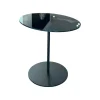 Bielefelder Werkstätten Couchtische|Tisch Kelly T 116 100 Platte Glas Schwarz Lackiert Gestell Metall Schwarz Matt Pulverbeschichtet