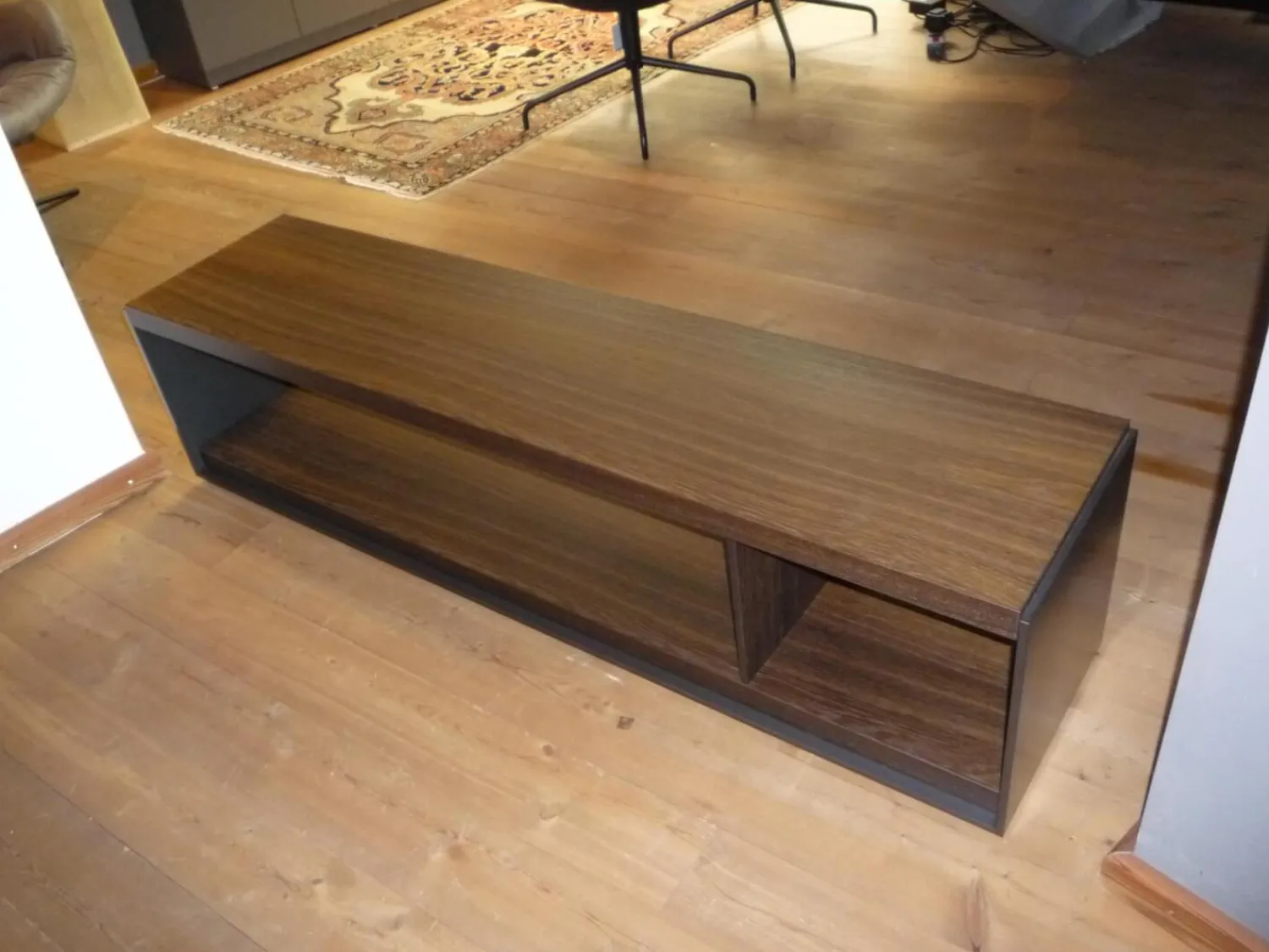 B&B Italia Konsolen|Tisch Konsole Sideboard Surface TSF 150 A Räuchereiche Nickel Bronze Lackiert