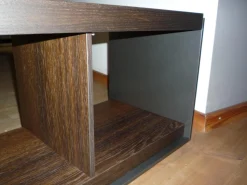 B&B Italia Konsolen|Tisch Konsole Sideboard Surface TSF 150 A Räuchereiche Nickel Bronze Lackiert