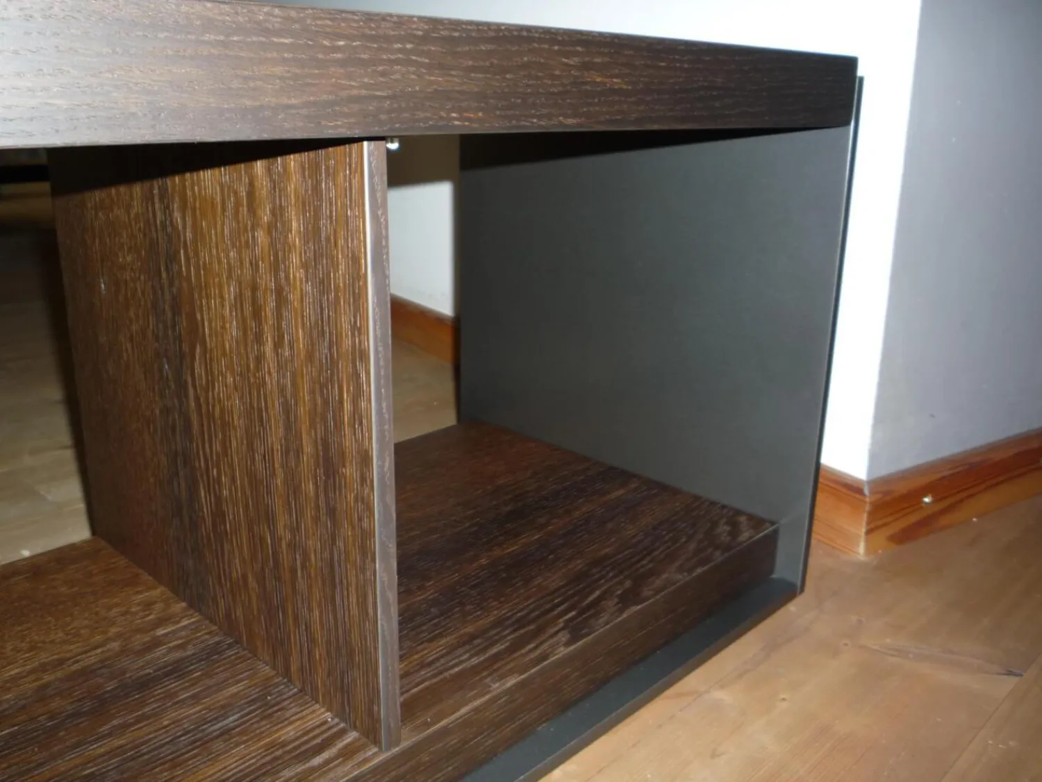 B&B Italia Konsolen|Tisch Konsole Sideboard Surface TSF 150 A Räuchereiche Nickel Bronze Lackiert