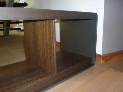 B&B Italia Konsolen|Tisch Konsole Sideboard Surface TSF 150 A Räuchereiche Nickel Bronze Lackiert