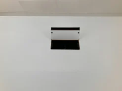 Wilkhahn Schreibtische & Sekretäre|Tisch Logon 620/00 Rechteck Platte 24 Unidekor 20 Weiß Gestell Schwarz Beschichtet Mit EInbauklappe