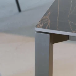 Fischer Möbel Esstische|Tisch Rio Platte Fm-Ceramtop Marrone 87 Gestell Aluminium Anthrazit Pulverbeschichtet