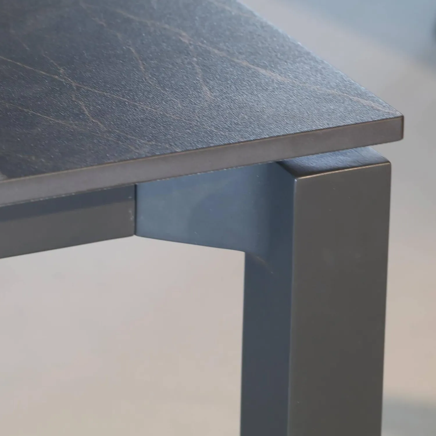 Fischer Möbel Esstische|Tisch Rio Platte Fm-Ceramtop Marrone 87 Gestell Aluminium Anthrazit Pulverbeschichtet