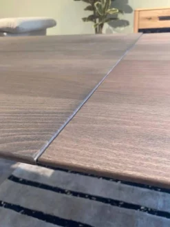 Natura Esstische|Tisch Saratoga Buche Massiv Silbergrau Geölt Mit Auszug