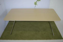 Renz Schreibtische & Sekretäre|Esstische|Tisch Star Eiche Hell Gebeizt Gestell Verchromt