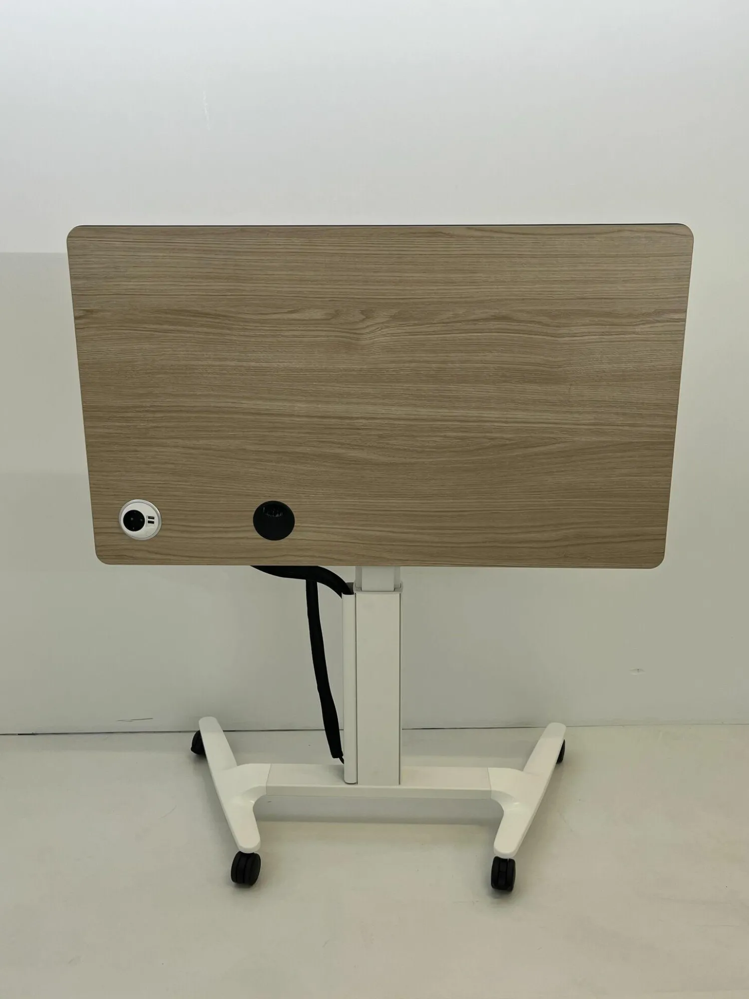 Actiu Schreibtische & Sekretäre|Tisch Talent 500 Malamin Eiche Gestell Weiß Klappbar auf Rollen