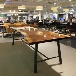 Bert Plantagie Esstische|Tisch Tane Brown Platt Expoy Noten Noes Gestell Feinstrukur Braun Kohl