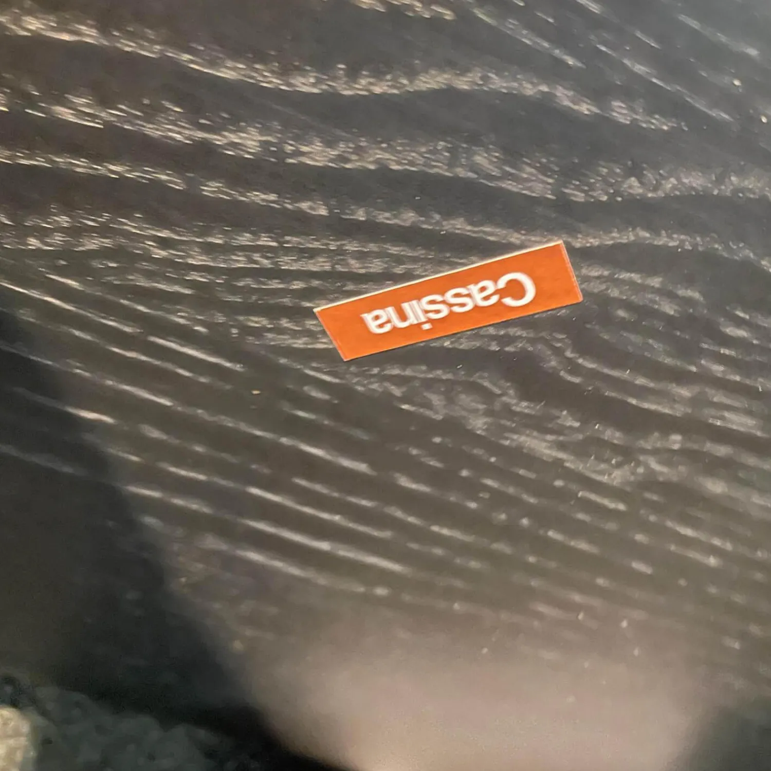 Cassina Beistelltische|Tisch Torei Platte Holz Gestell Schwarz