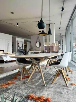 Zoom by Mobimex Esstische|Tisch X2 Esche Ohne Braunkern Brettverleimt Natur Geseift