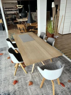 Zoom by Mobimex Esstische|Tisch X2 Esche Ohne Braunkern Brettverleimt Natur Geseift