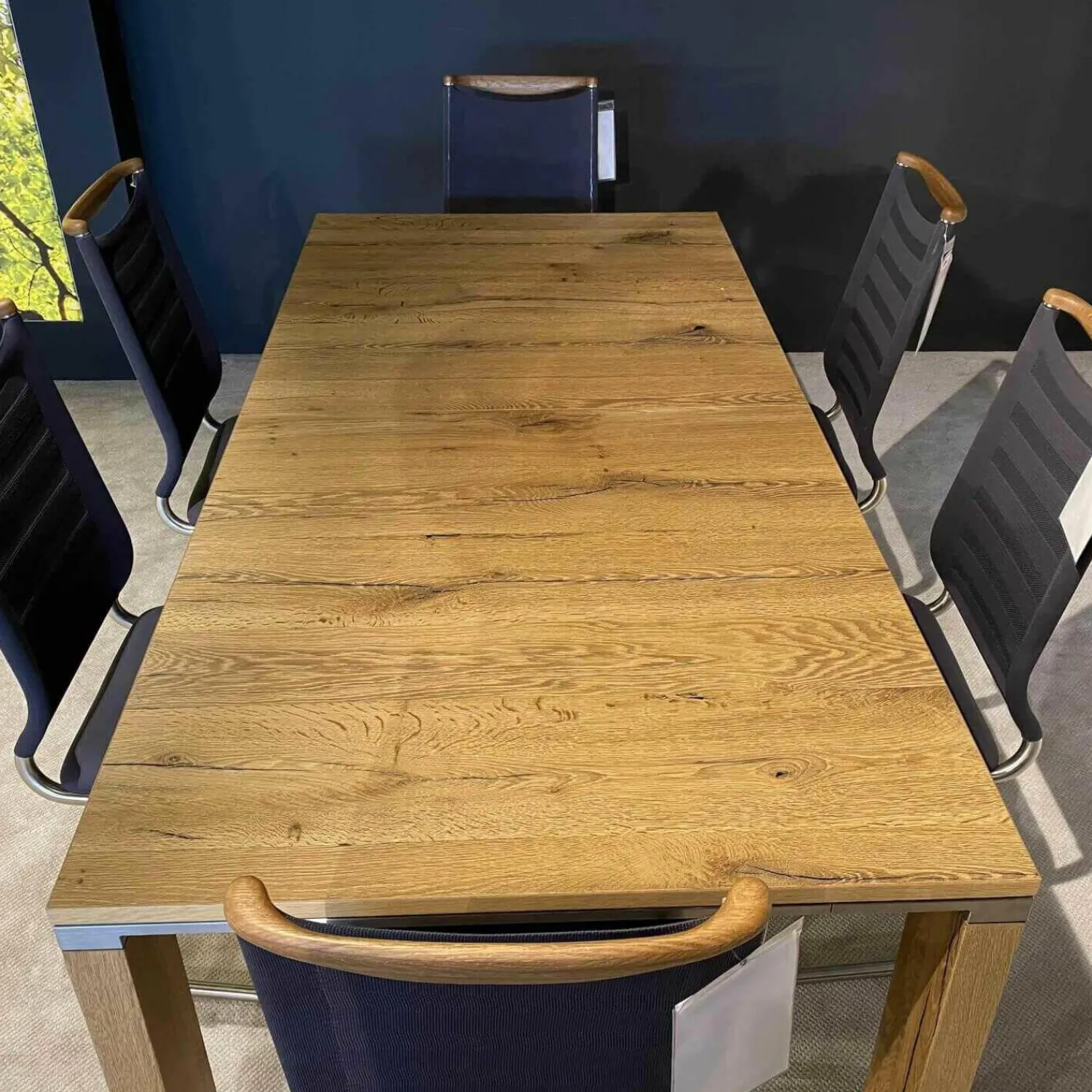 Venjakob Essgruppen|Tischgruppe Esstisch Multiflex Eiche Anziano Stuhl Lilli Tritex Basalt