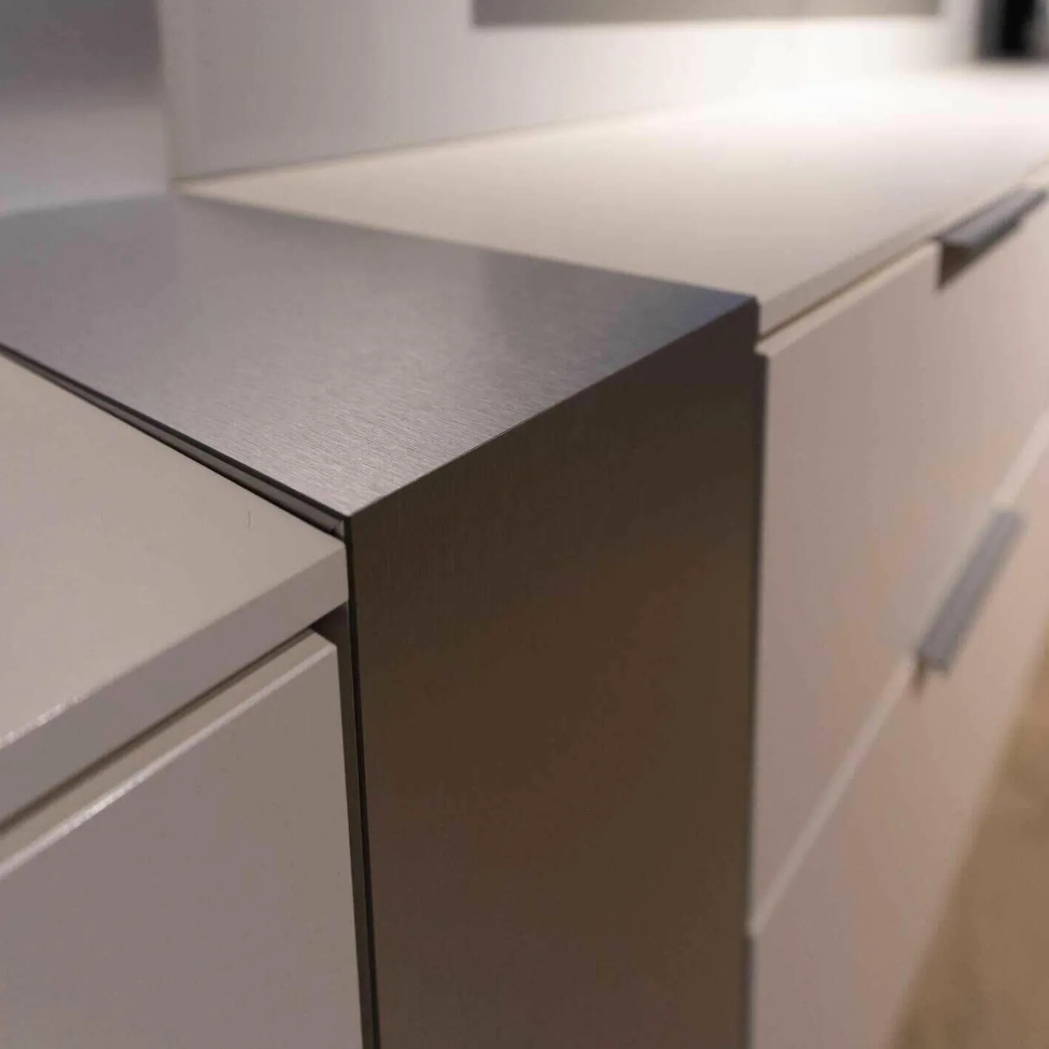 Musterring Wohnwände & Tv-Lowboards|TV-Board MR Media Frame Lack Weiß Paneelrahmen Rahmenblende Aluminum