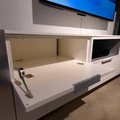 Musterring Wohnwände & Tv-Lowboards|TV-Board MR Media Frame Lack Weiß Paneelrahmen Rahmenblende Aluminum