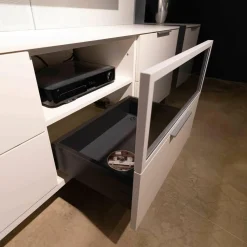 Musterring Wohnwände & Tv-Lowboards|TV-Board MR Media Frame Lack Weiß Paneelrahmen Rahmenblende Aluminum