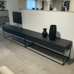 Kettnaker Wohnwände & Tv-Lowboards|TV-Board Soma Lack Fenix Schwarz mit Soundmodul