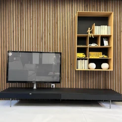 Spectral Smart Furniture Wohnwände & Tv-Lowboards|TV-Lowboard Next In BG Black Mit Deckplatte