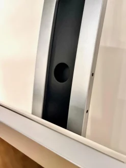 Bacher Wohnwände & Tv-Lowboards|TV-Regal Mattes Metall Und Glas Mit Schwenkbarem TV- Und Hifi-Rack