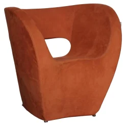 Moroso Relaxsessel|Victoria + Albert Sessel Klein Bezug Alcantara Kategorie Y Farbe A0786 Cadmium Orange