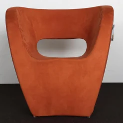 Moroso Relaxsessel|Victoria + Albert Sessel Klein Bezug Alcantara Kategorie Y Farbe A0786 Cadmium Orange