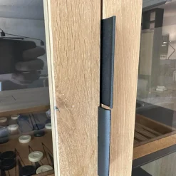 Janua Vitrinen & Highboards|Vitrine BC 04 Eiche Weiß Mit Glastüren