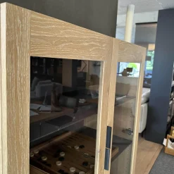 Janua Vitrinen & Highboards|Vitrine BC 04 Eiche Weiß Mit Glastüren