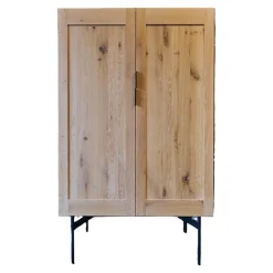 Janua Vitrinen & Highboards|Vitrine BC04 Geschlossen Eiche Weiß Pigmentiert