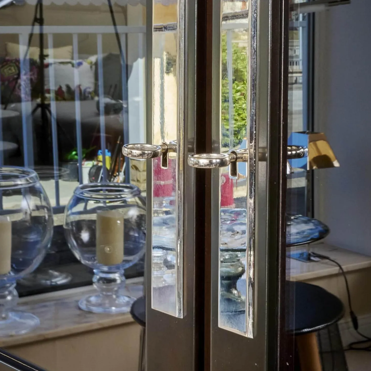 Form Exclusiv Vitrinen & Highboards|Vitrine Bordeaux Kirschbaum Nero Inklusive Beleuchtung, 4 Schubladen Und 6 Glasböden