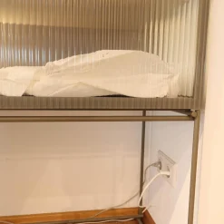 Ligne Roset Vitrinen & Highboards|Vitrine Canaletto Container Front Klarglas K7 Korpus Lack Tongrau Seidenmatt