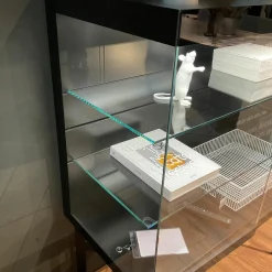 Interlübke Vitrinen & Highboards|Vitrine Cube Light Lack Matt Onyx Schwarz Klarglas Mit Beleuchtung