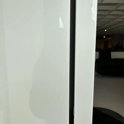 Hülsta Vitrinen & Highboards|Vitrine Gentis Links Lack Hochglanz Reinweiss Mit Beleuchtung Und Funkfernbedienung