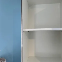 Hülsta Vitrinen & Highboards|Vitrine Gentis Rechts Lack Hochglanz Reinweiss Mit Beleuchtung Und Funkfernbedienung