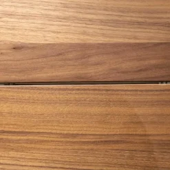 WK Wohnen Vitrinen & Highboards|Vitrine Lavato 440 Links Kernnussbaum Schiefergrau Inklusive Beleuchtung