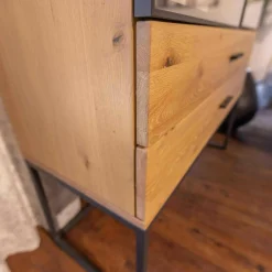 Wimmer Vitrinen & Highboards|Vitrine LS004419 FILIA FIL-154525 Rustikale Asteiche Bianco