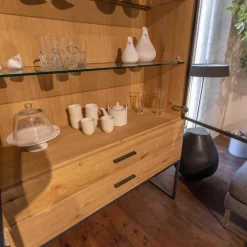 Wimmer Vitrinen & Highboards|Vitrine LS004419 FILIA FIL-154525 Rustikale Asteiche Bianco