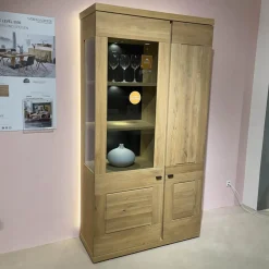 Venjakob Vitrinen & Highboards|Vitrine Next Level 3000 Wildeiche Hell Soft Gebürstet Geölt Mit LED Beleuchtung