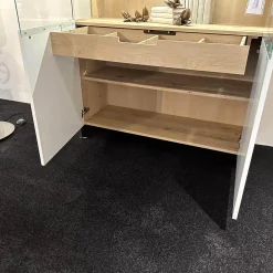 Pönnighaus Vitrinen & Highboards|Vitrine PÖ KT292 Massivholz 2 Türig Weiß Inkl Glaselementen